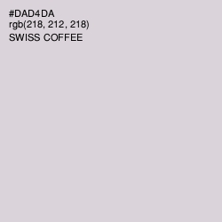 #DAD4DA - Swiss Coffee Color Image